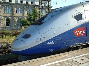 Französischer TGV in Nürnberg Hbf