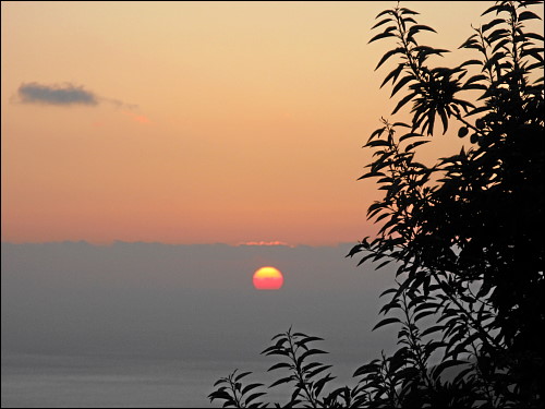 Sonnenuntergang, gesehen von La Laguna aus